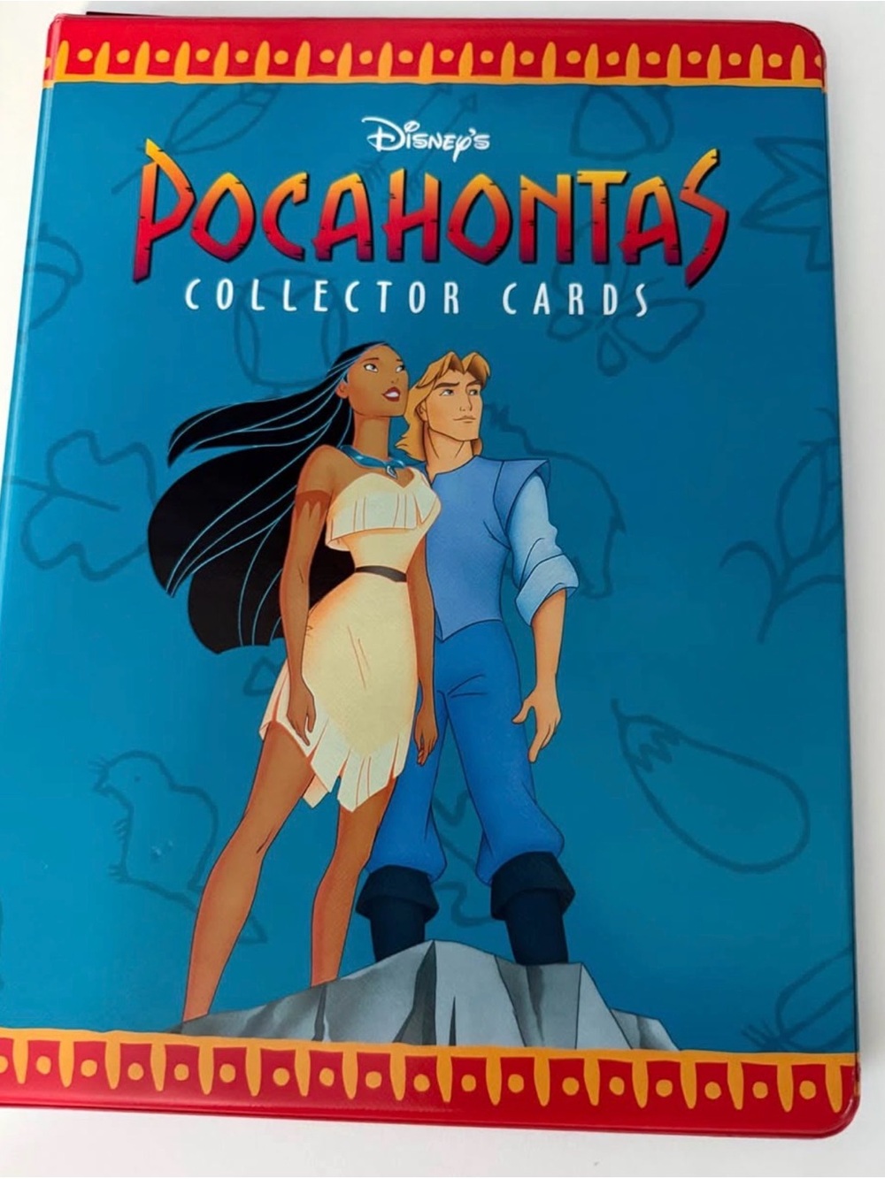 Disney Pocahontas Collector Cards Binder - Blue & Red